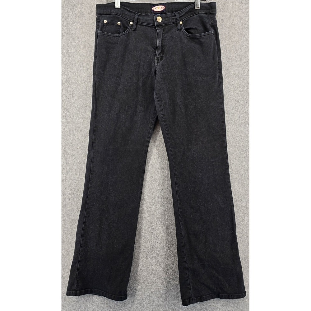 Vtg Y2K Zoey Beth Pants‎ Women Sz 11/12 Black Bootcut Mid 32x29" Work Stretch